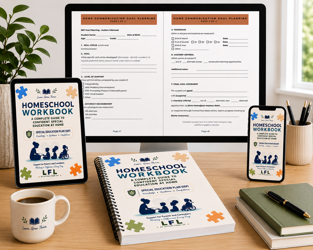 Letters From Lev™ Special Education Plan (SEP) Workbook A Complete Guide to Confident Special Education at Home
